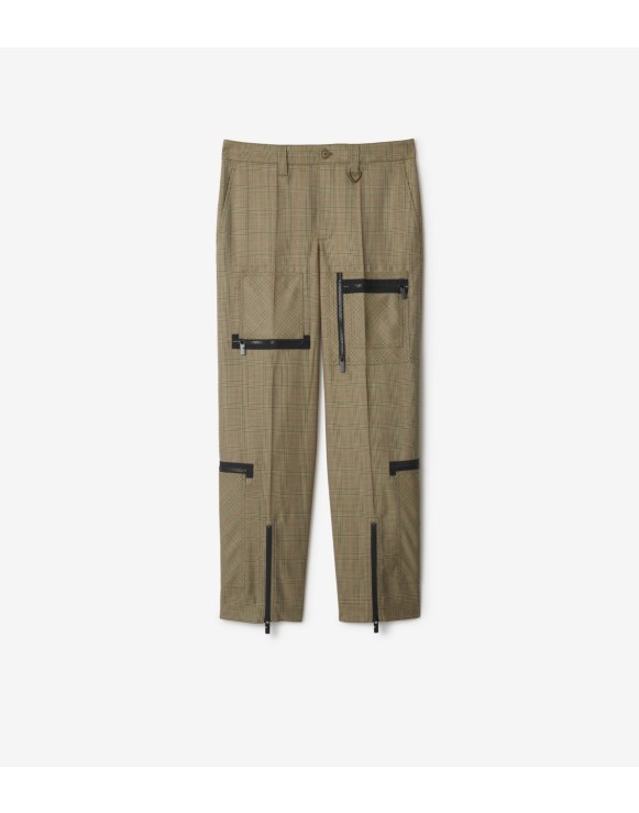 Pantalon en laine Check