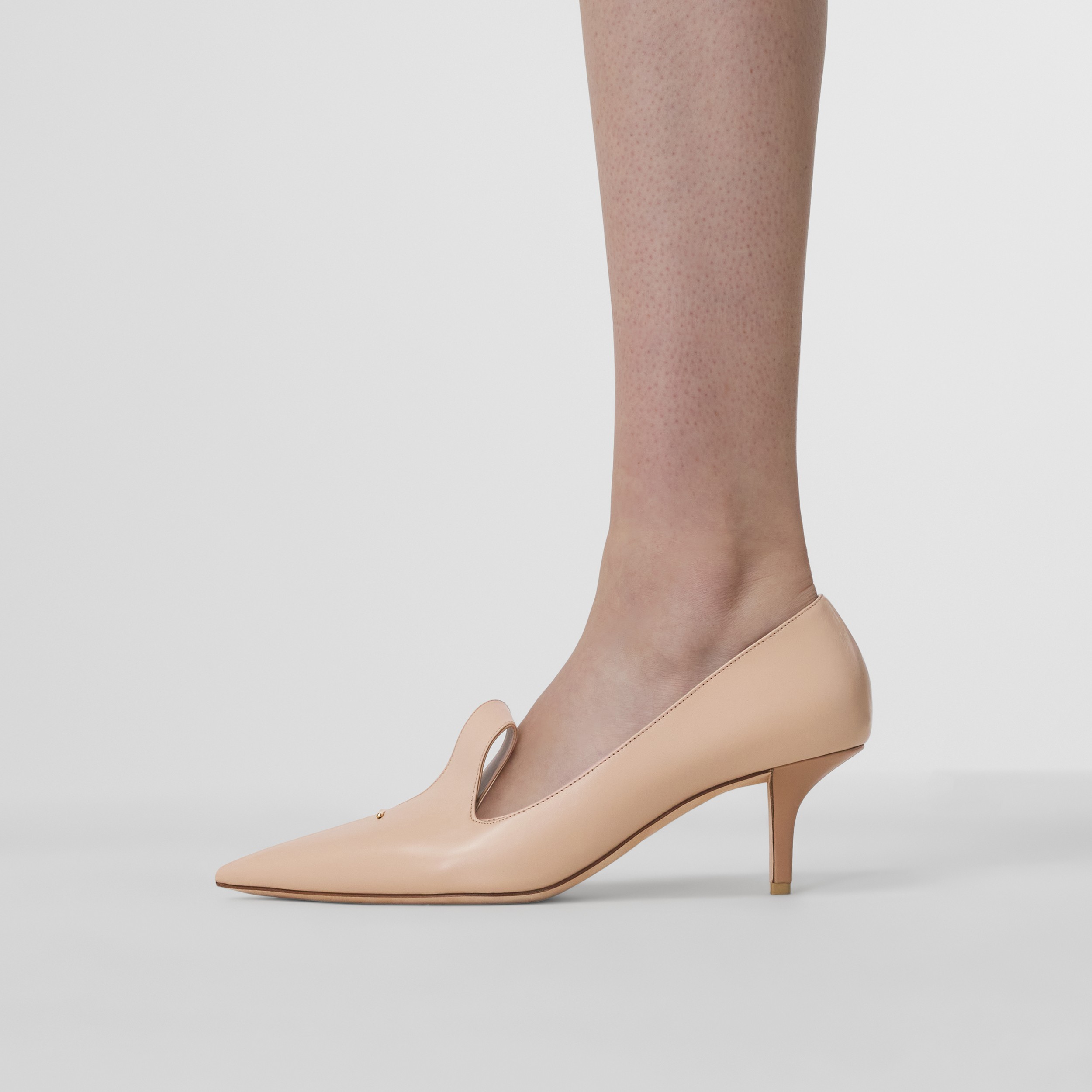 Two-tone Leather Point-toe Pumps in Cool Beige - Women | Burberry® Official - 3