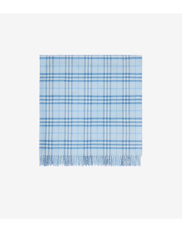 Babydecke aus Wolle in Check