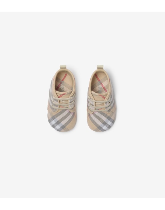Chaussures en coton mélangé Check