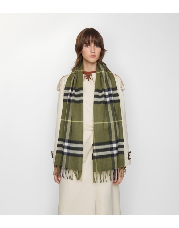 Check Cashmere Scarf