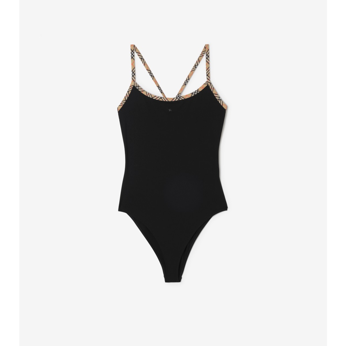  Check Trim Swimsuit
