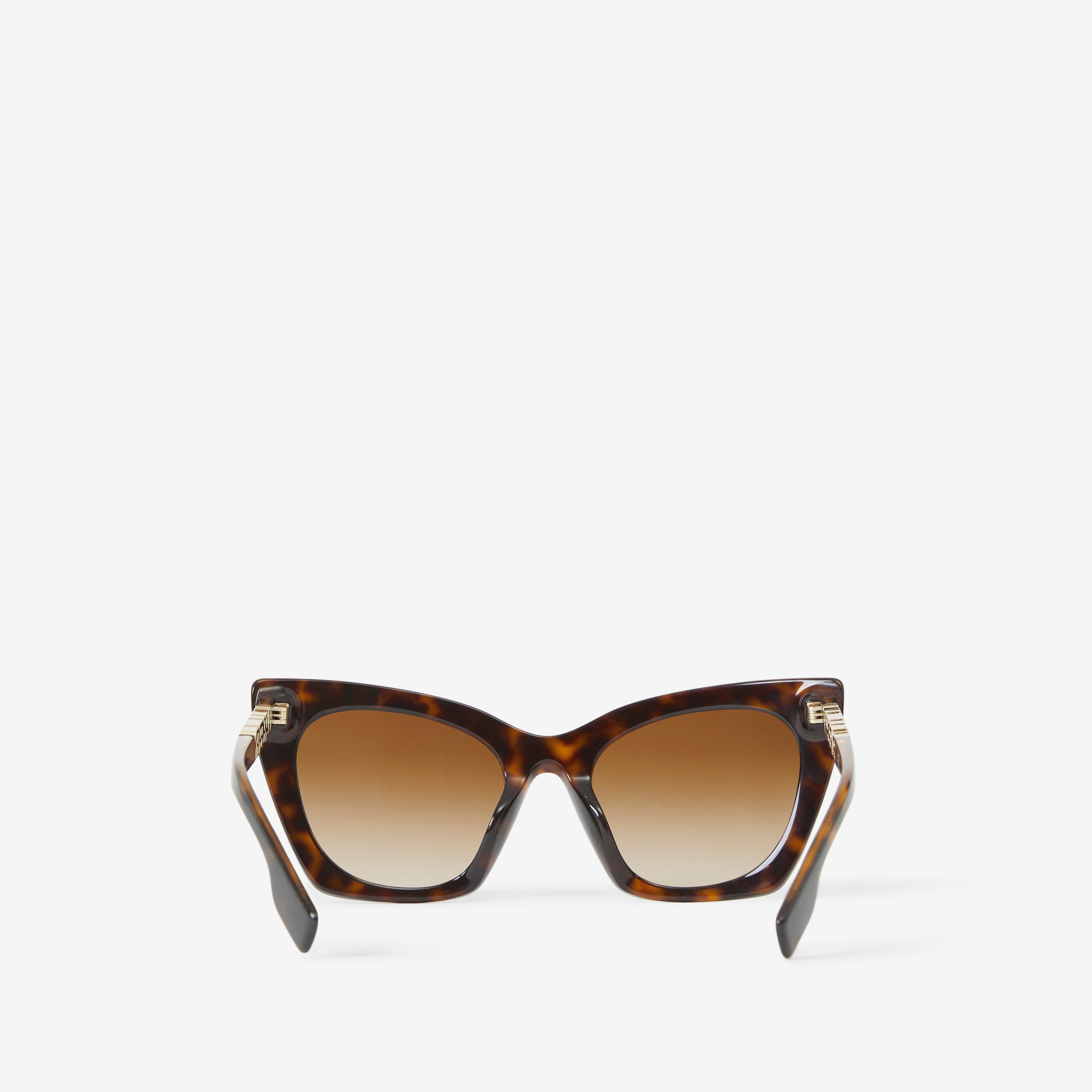 Óculos de sol com armação gatinho e detalhe de logotipo (Casco  Tartaruga) - Mulheres | Burberry® oficial - 3