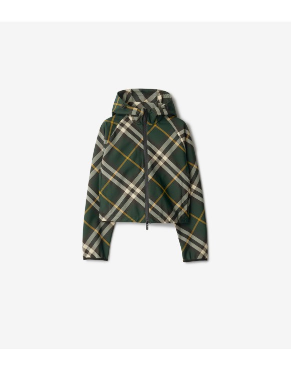 Cropped Check Lightweight Jacket