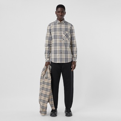 burberry check poplin shirt