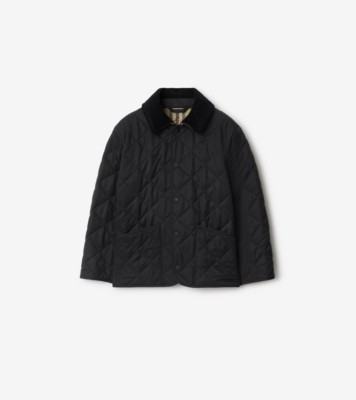 【BURBERRY】Quilted Nylon Barn Jacket Quilted Nylon Barn Jacket in Shale green - Men | Burberry