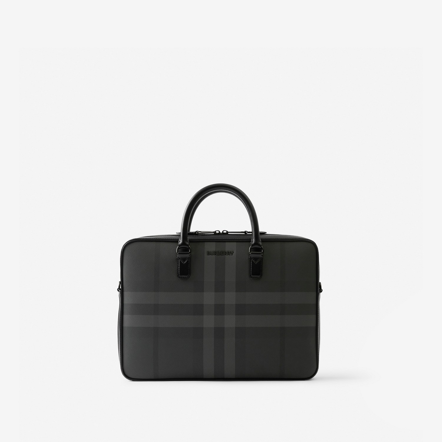 Slim Ainsworth Briefcase in Charcoal - Men | Burberry® Official