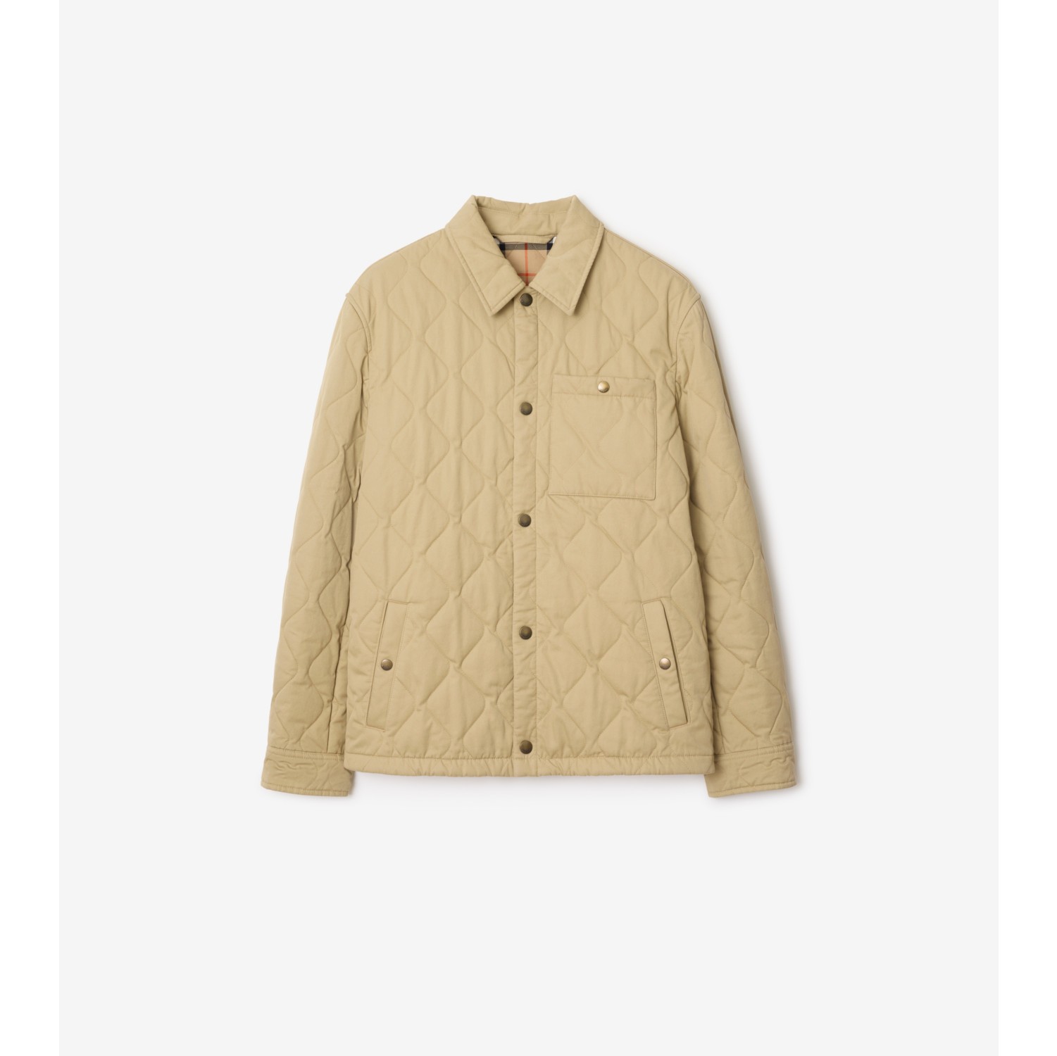 Sobrecamisa acolchada en gabardina