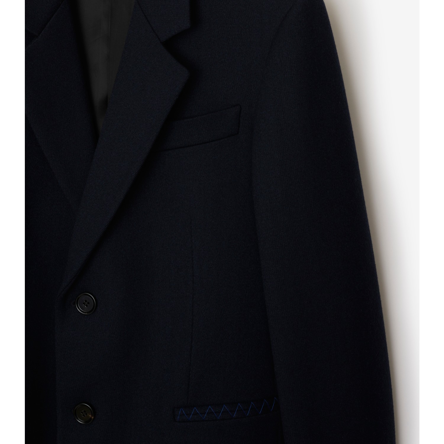 Wool Tailored Coat in Navy - Men | Burberry® Official