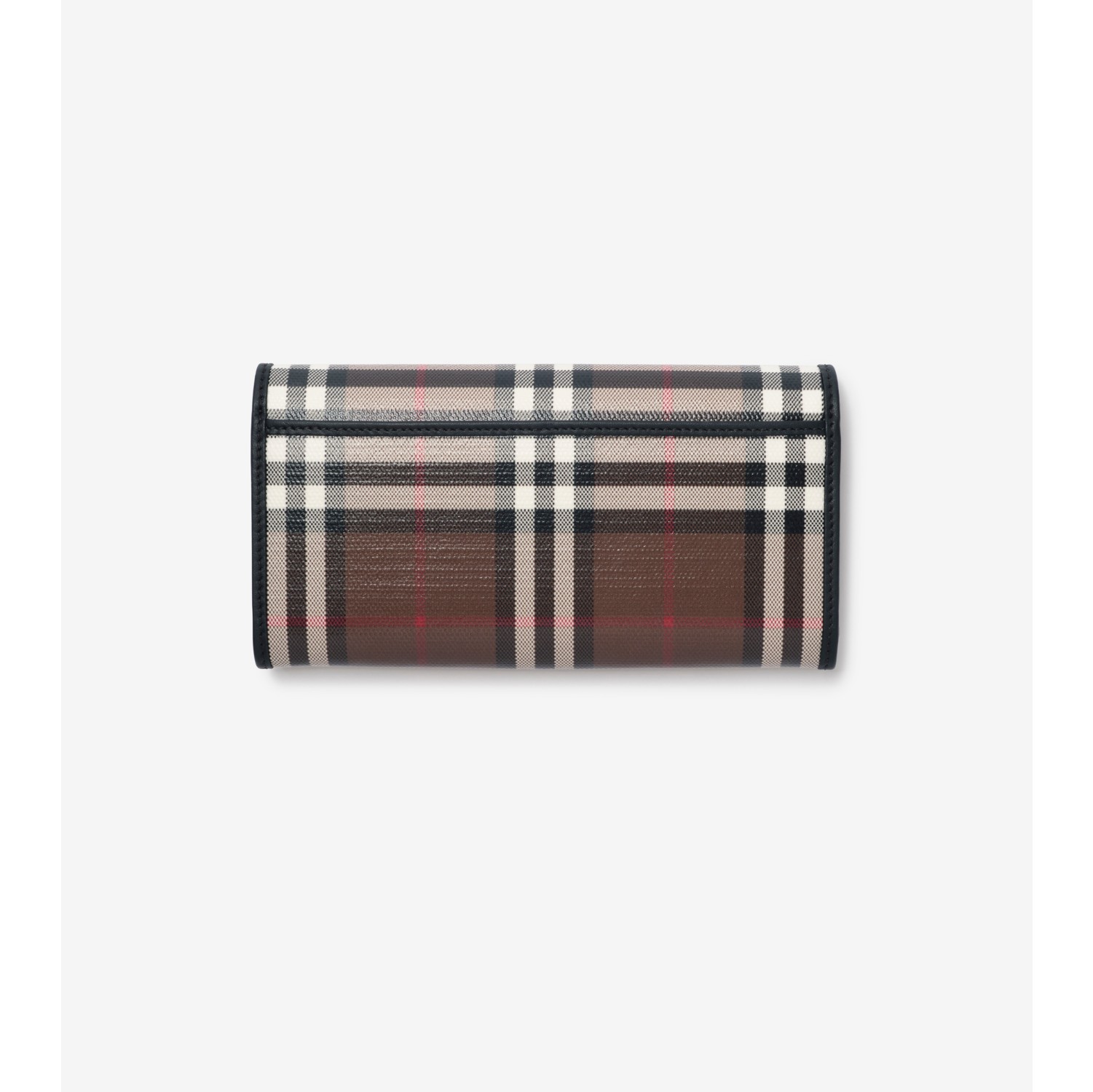 Check Continental Wallet in Chocolate brown - Women | Burberry