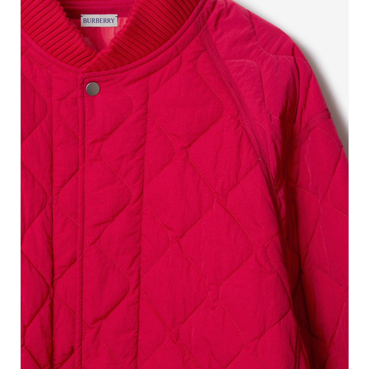 Quilted Nylon Bomber Jacket