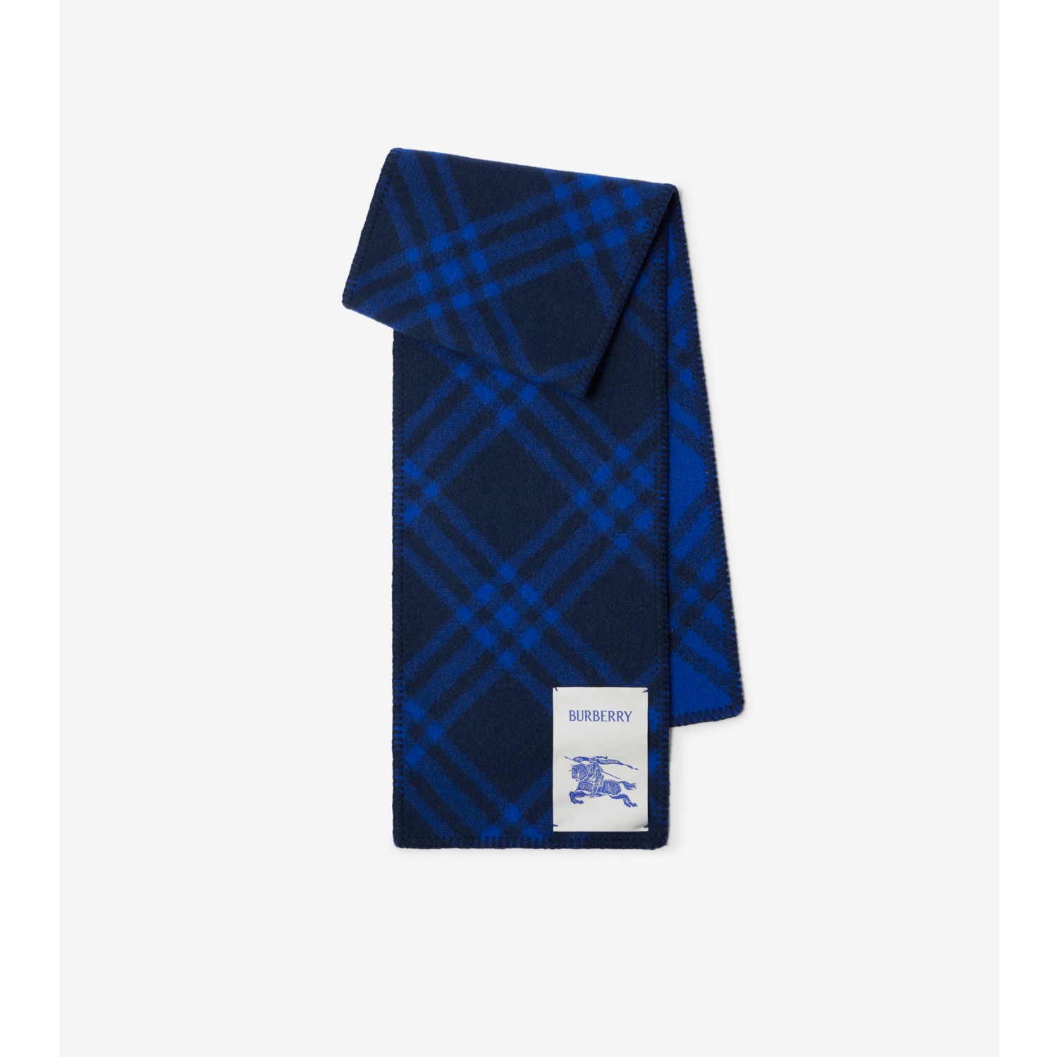 Burberry blue 2024 label scarf