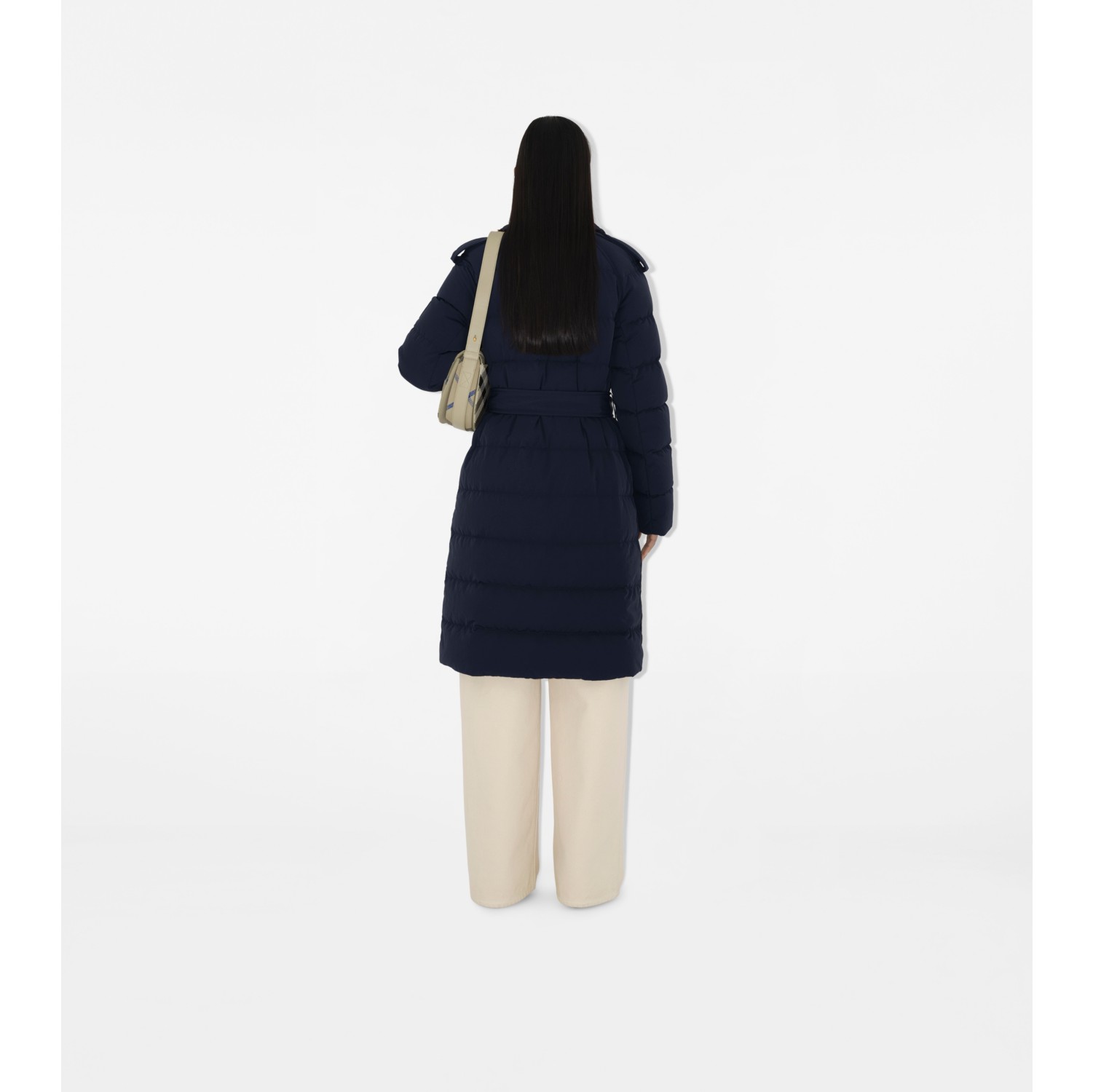 Mid-length Nylon Puffer Coat