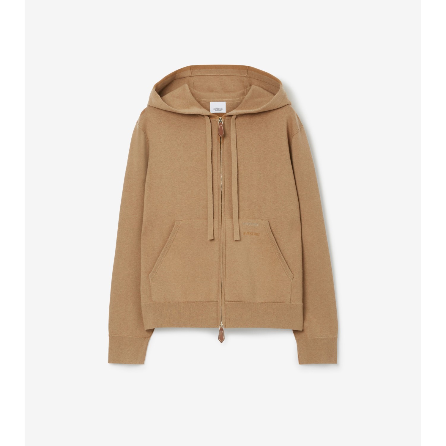 Cashmere zip store up hoodie