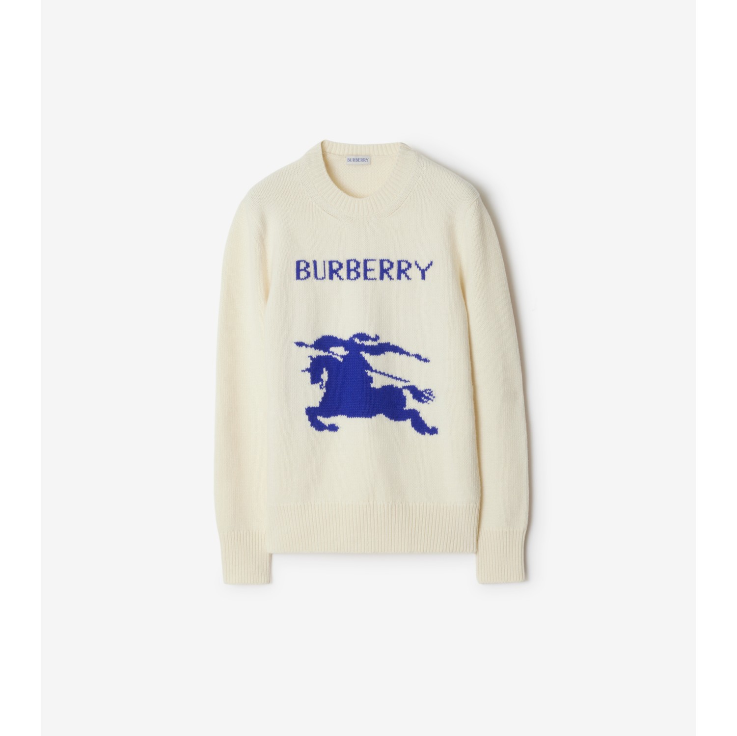 EKD Wool Cashmere Sweater in Off white Women Burberry Official