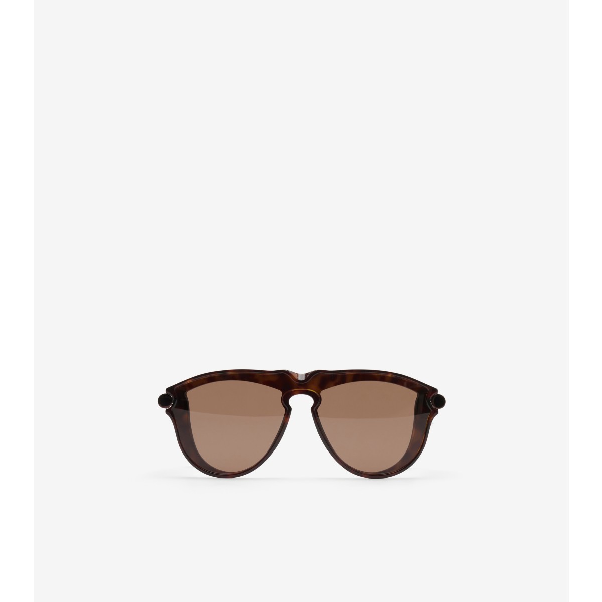 Burberry Tubular Sunglasses In Brown