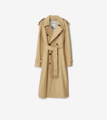 Burberry long silk trench coat - Green