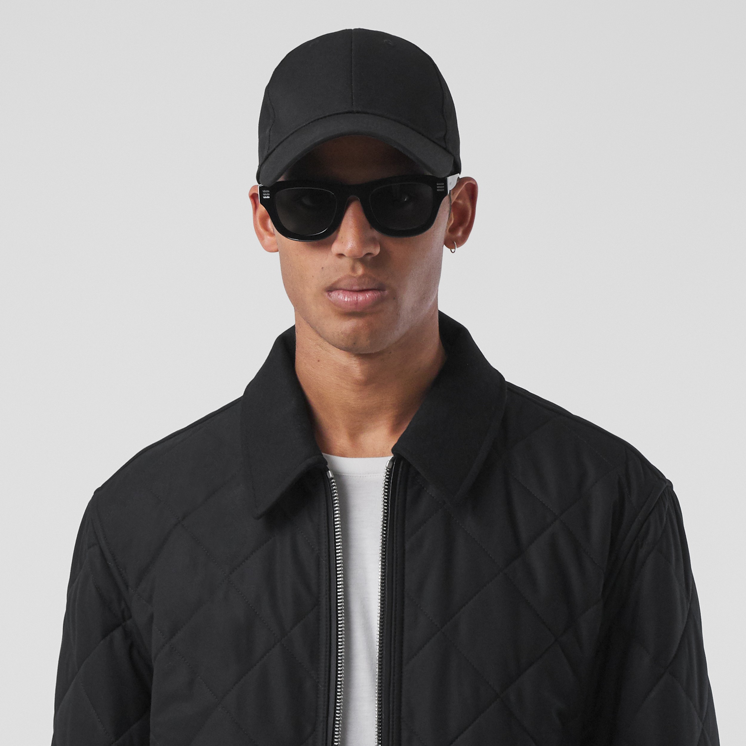 Diamond Quilted Cotton Gabardine Jacket in Black - Men | Burberry® Official - 2