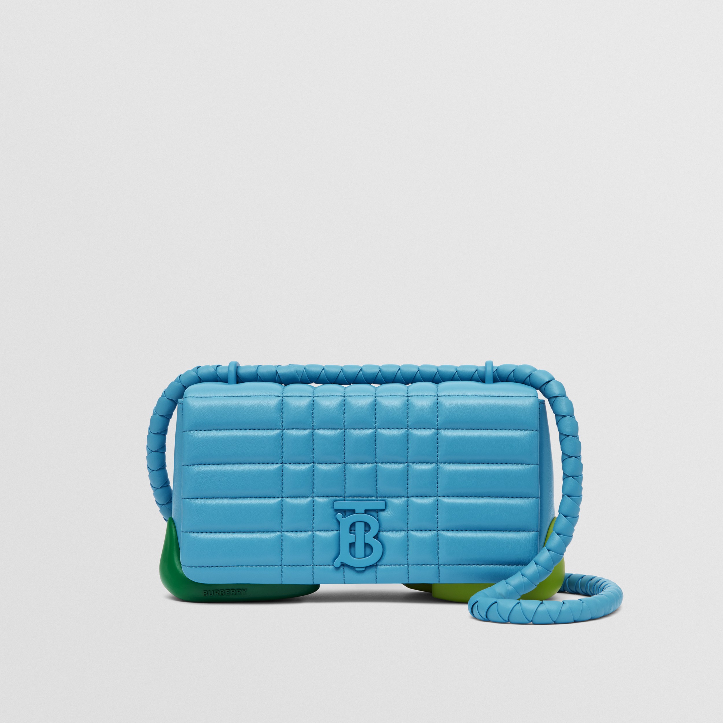 Quilted Lambskin Lola Box Bag in Cobalt Blue | Burberry® Official - 1