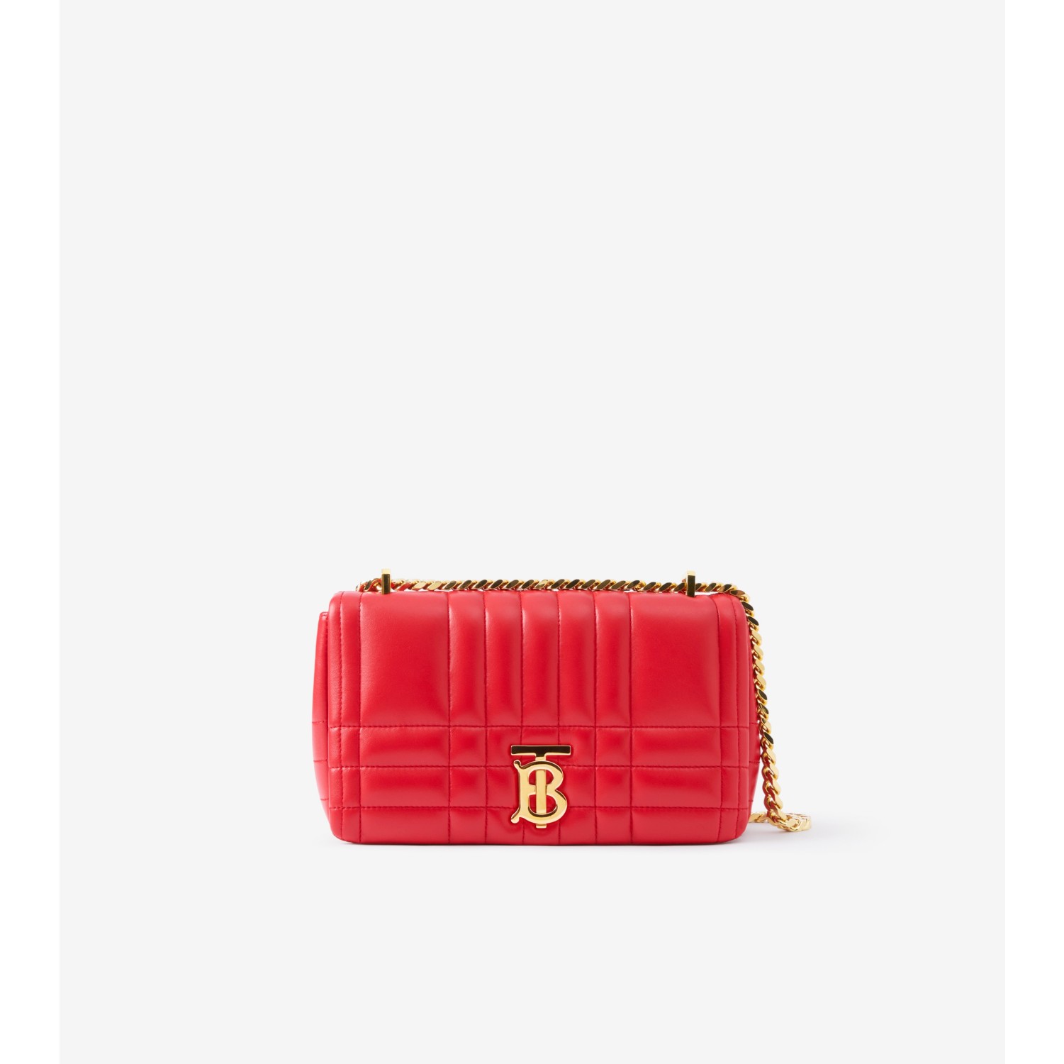 Quilted Leather Lola Card Case in Bright Red - Women | Burberry® Official