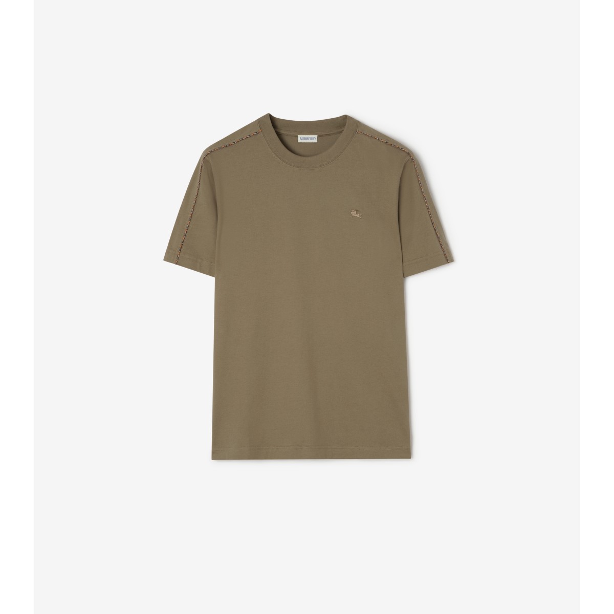  Check Piping Cotton T-shirt