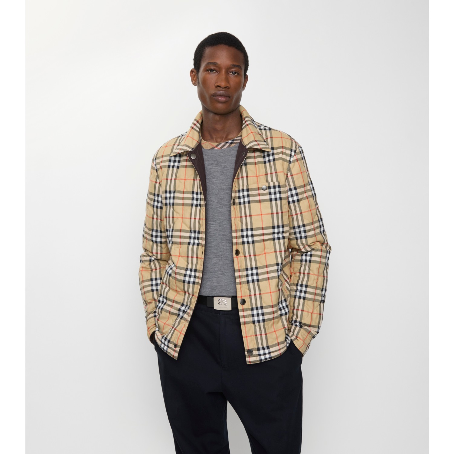 Reversible Quilted Nylon Overshirt