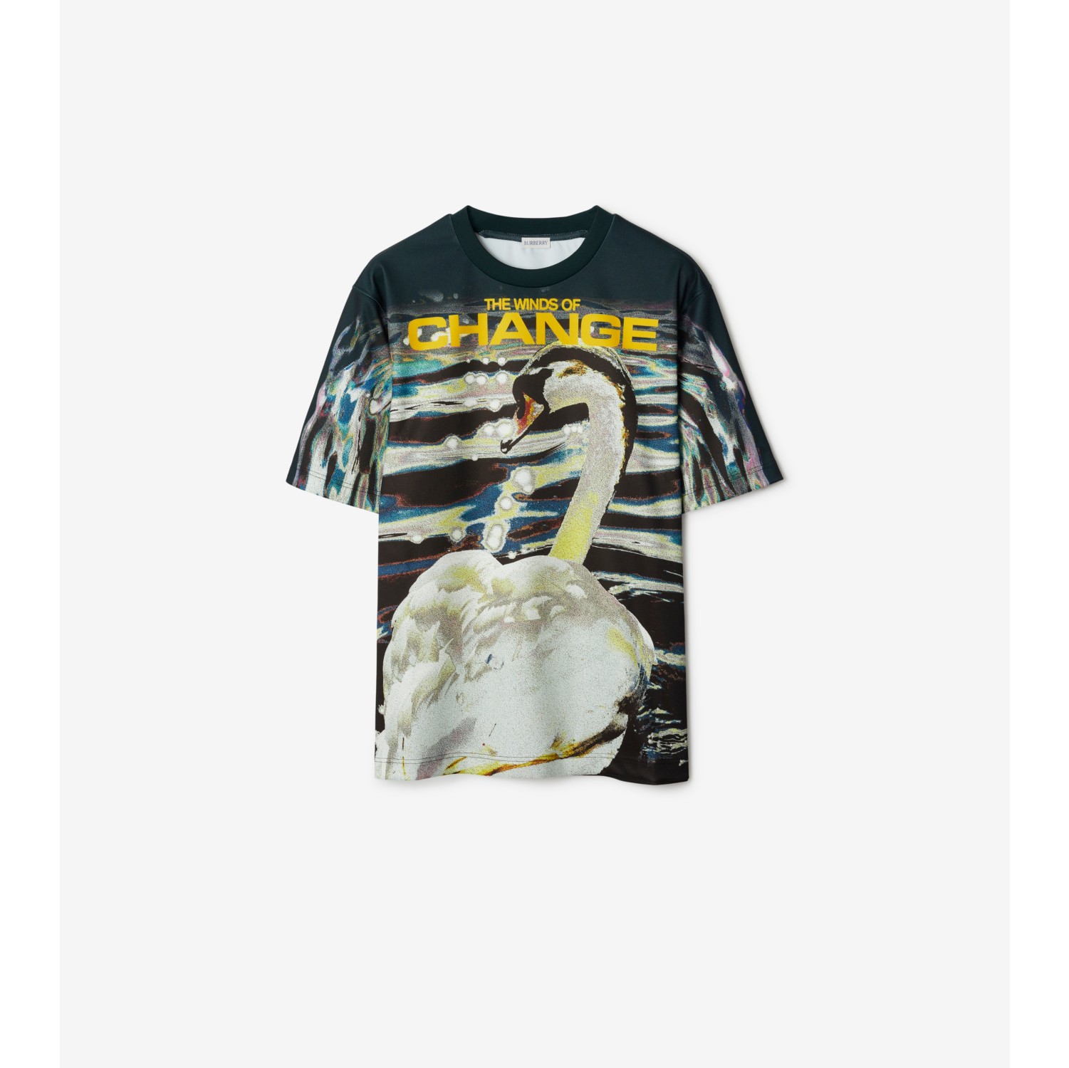 スワンプリント Tシャツ (ヴァイン) - メンズ | Burberry®公式サイト