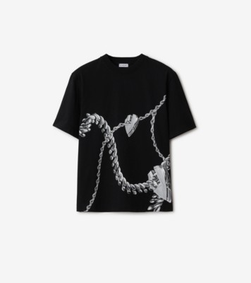 シールドハードウェア コットンＴシャツ (ブラック) - ウィメンズ, コットン | Burberry®公式サイト