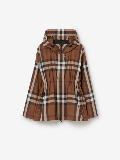Burberry Check Lightweight Jacket In Brown