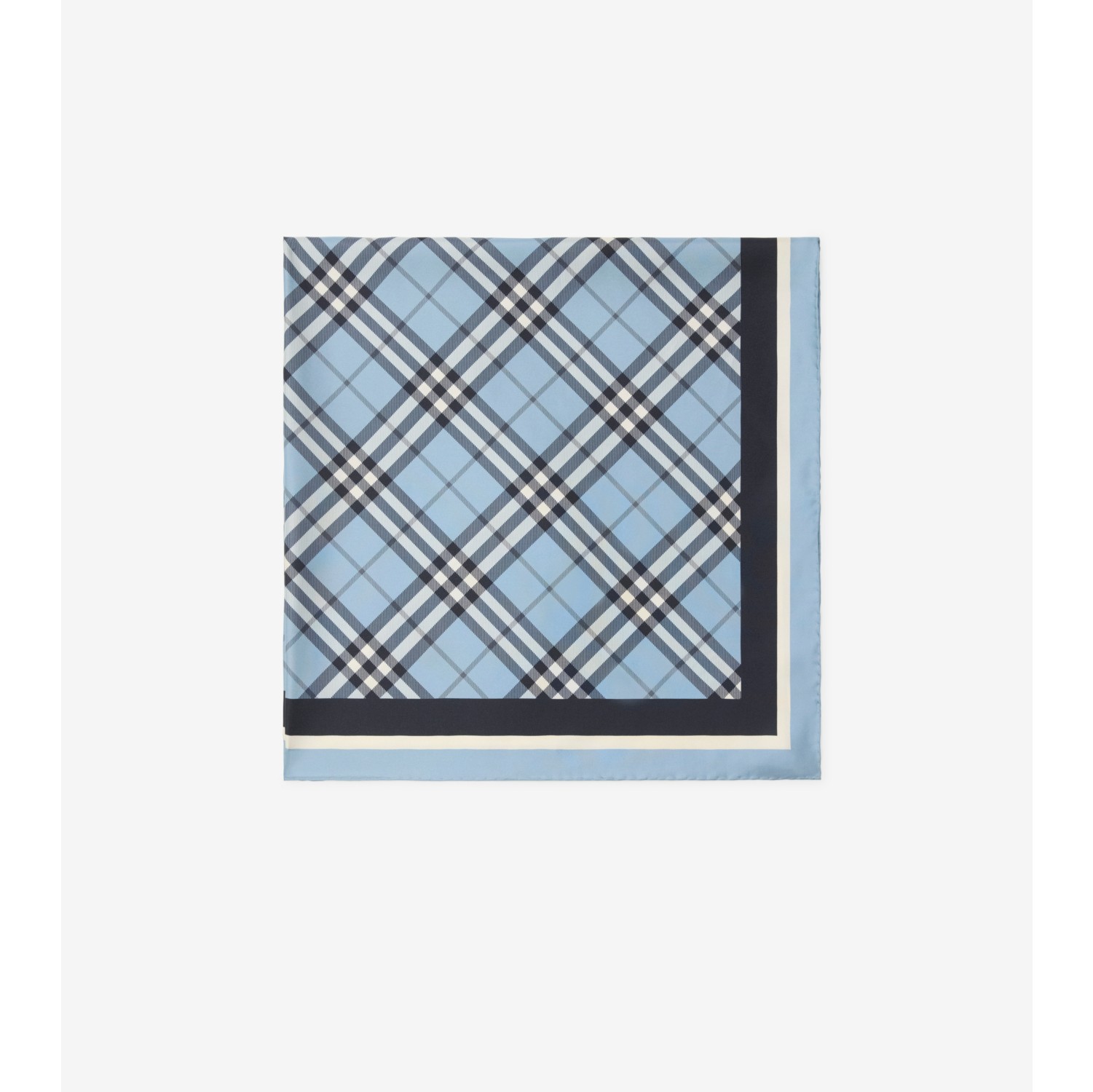 Check Silk Scarf