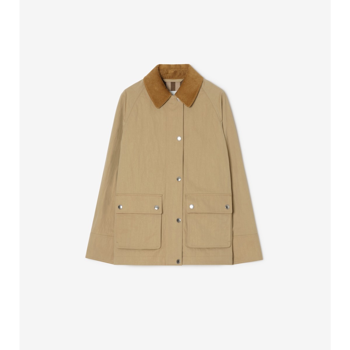 Check Nylon Cotton Barn Jacket