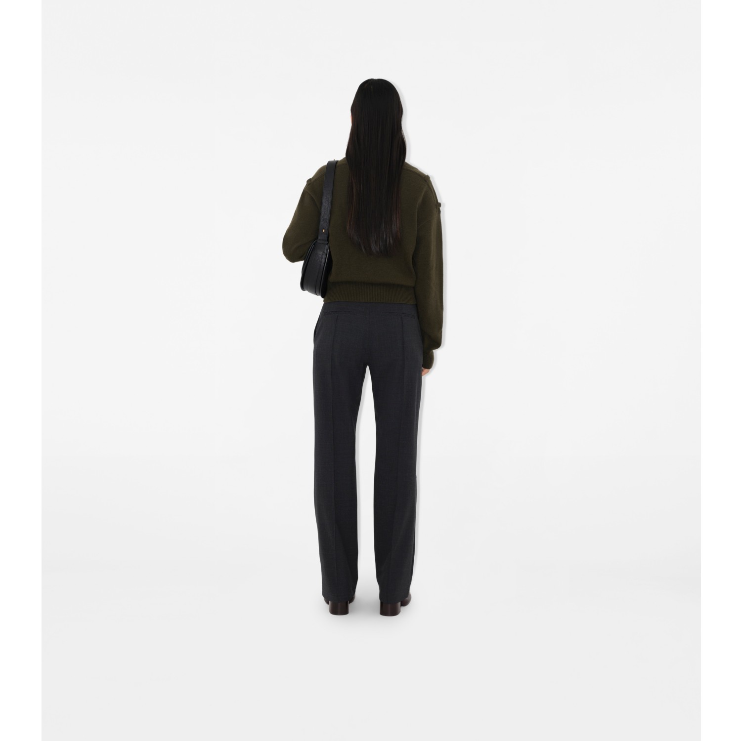 Stretch Wool Tailored Trousers