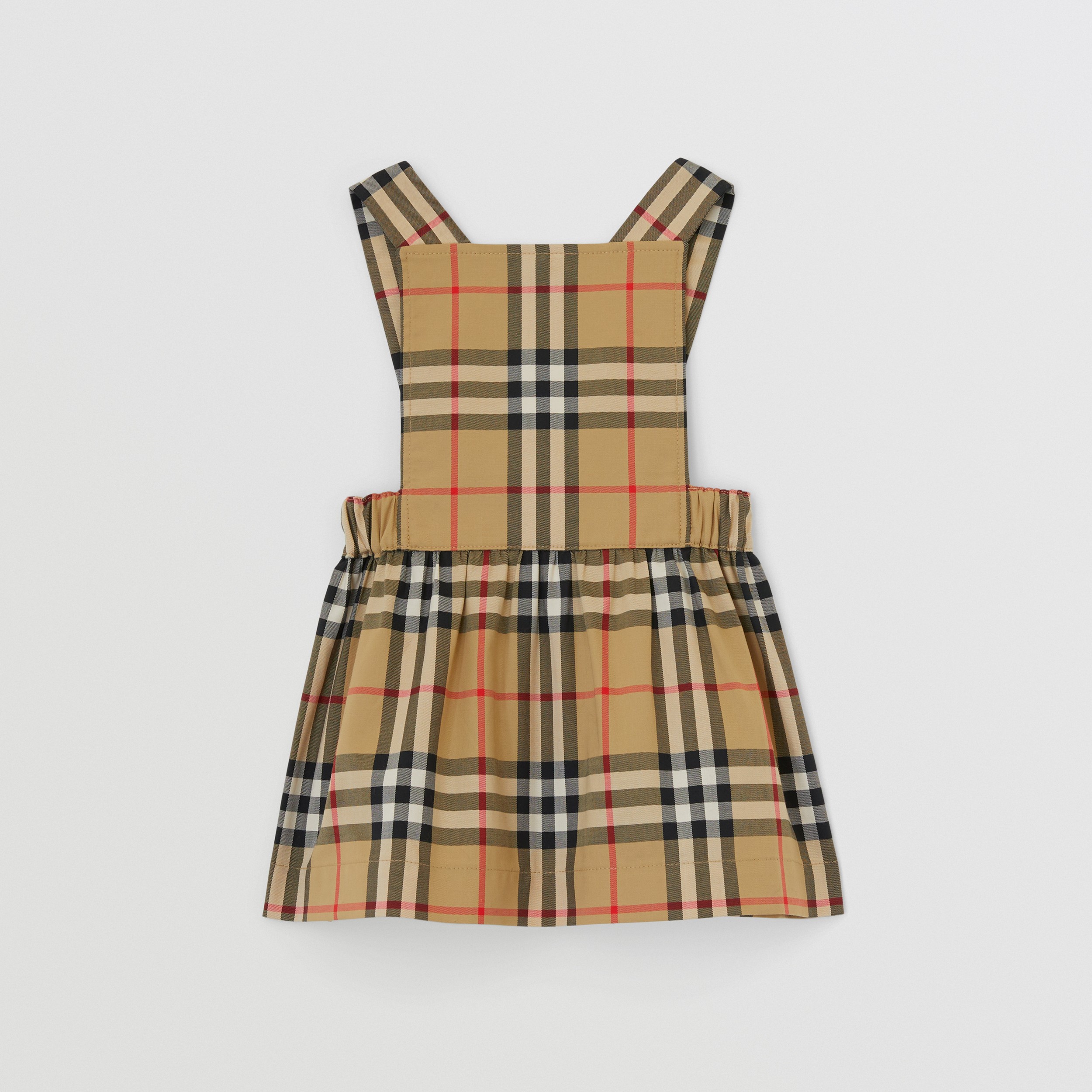 Vintage Check Cotton Three-piece Baby Gift Set in Archive Beige - Children | Burberry® Official - 3