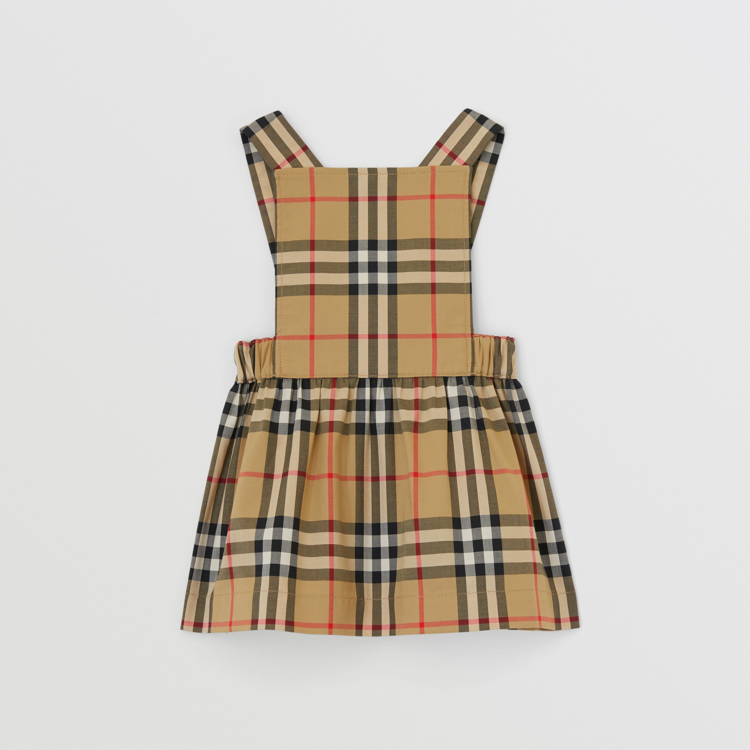 Vintage Check Cotton Three-piece Baby Gift Set in Archive Beige - Children | Burberry® Official - 3
