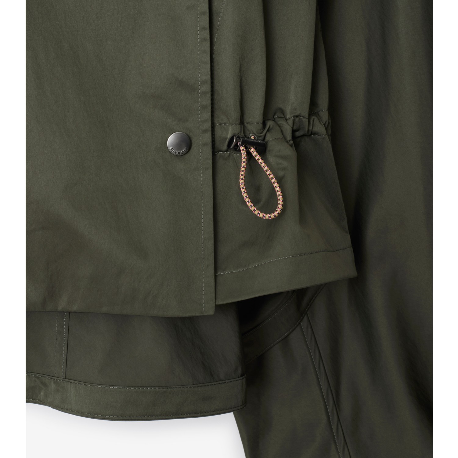 Satin Hooded Trench Jacket