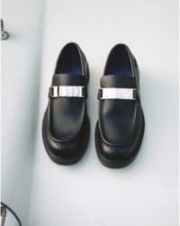 Loafers Raft de couro pretos