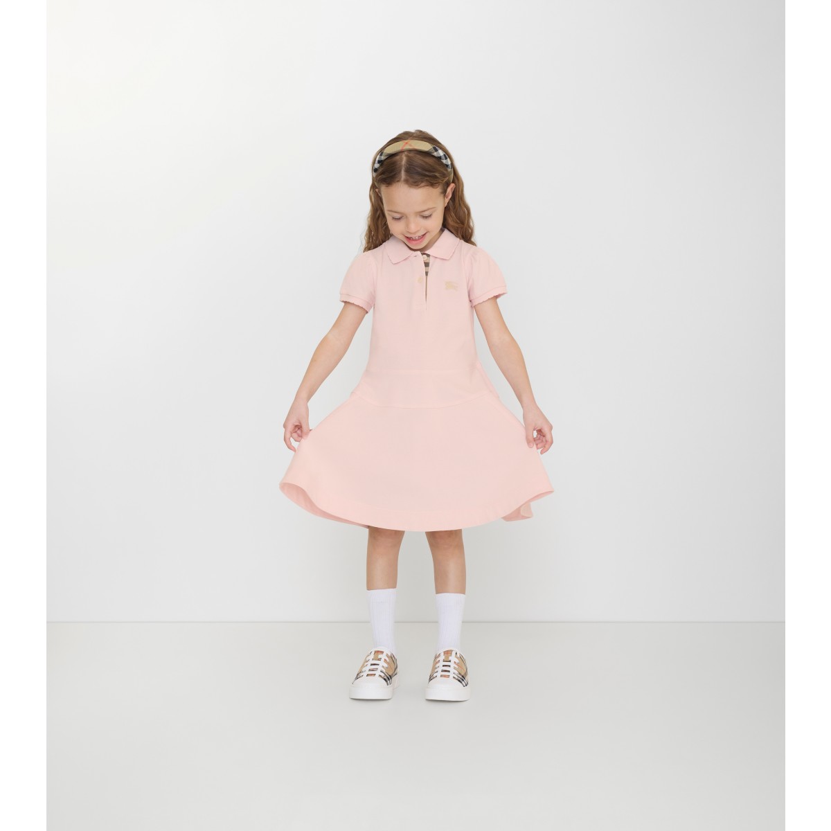  Check Polo Shirt Dress