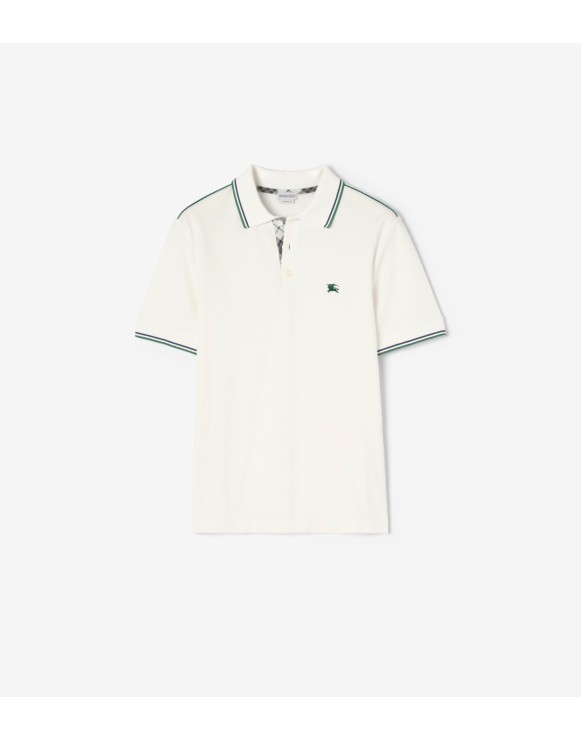 Cotton Blend Tennis Polo Shirt