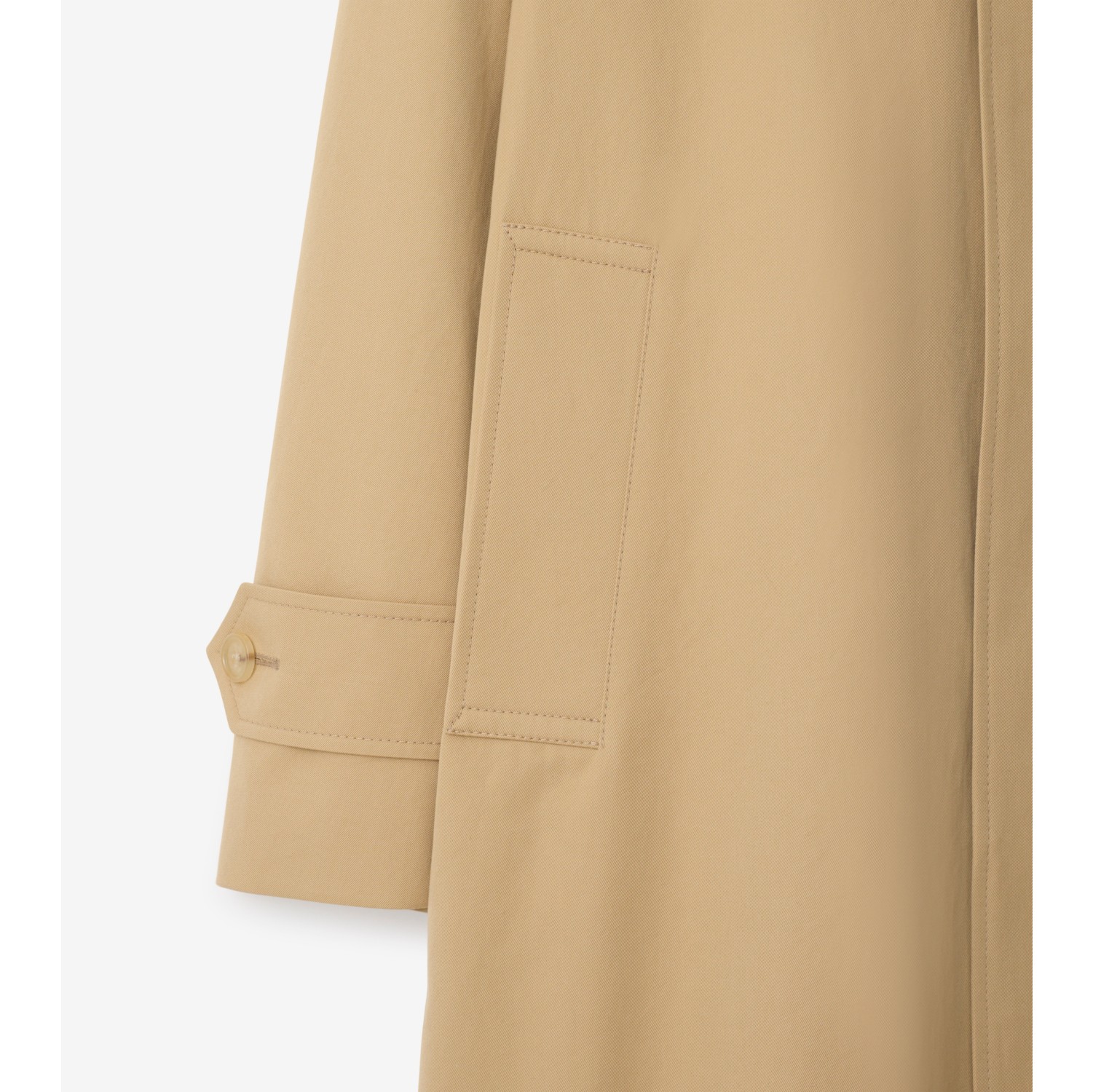 Car coat lungo in gabardine