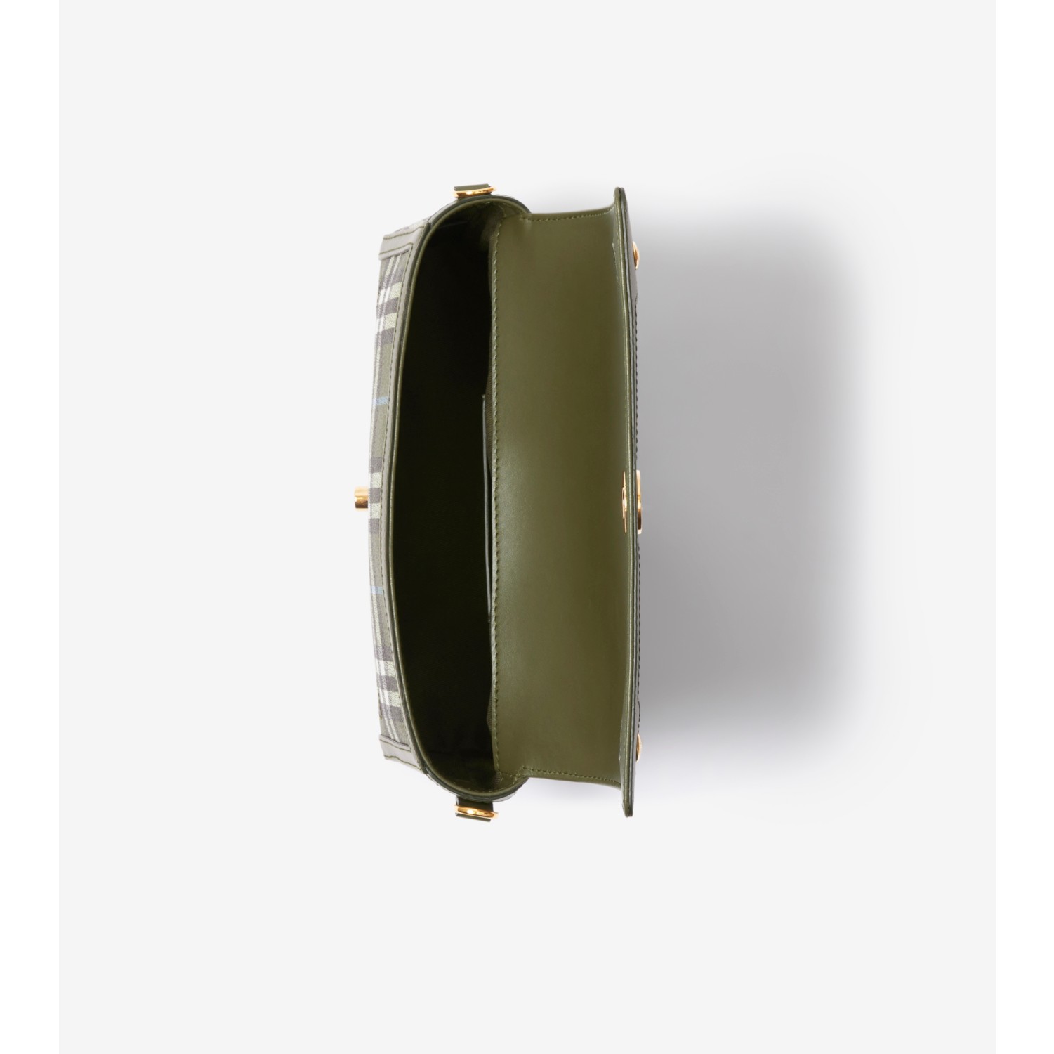 Burberry Note olive canvas bag