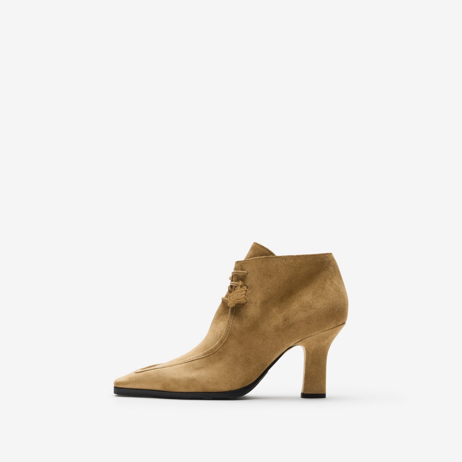 Suede Storm Ankle Boots in Jute - Women | Burberry® Official