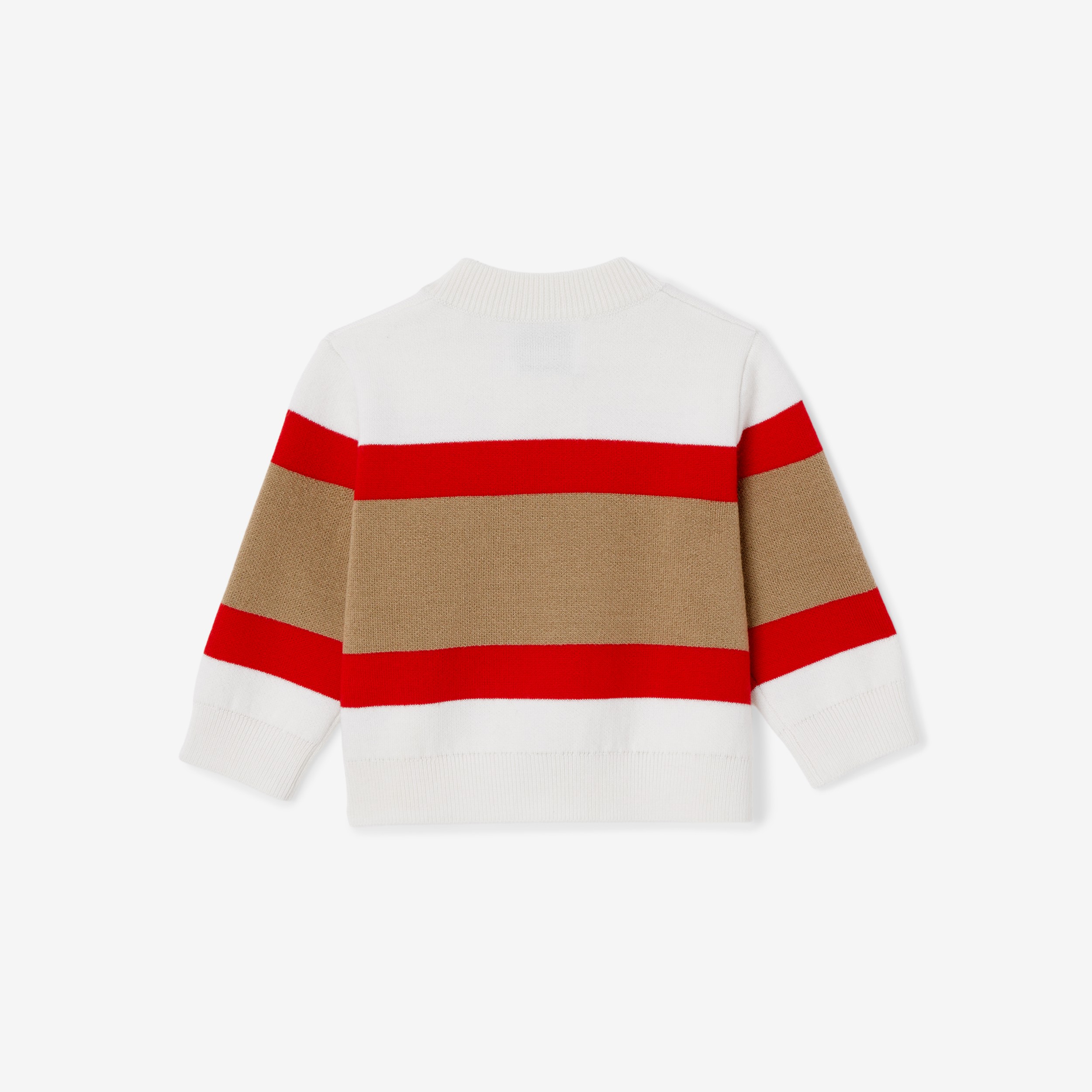 Logo Graphic Wool Blend Three-piece Baby Gift Set in Ivory - Children | Burberry® Official - 3