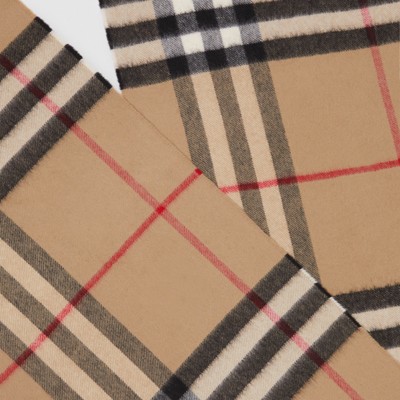 The Burberry Check Cashmere Scarf in Archive Beige | Burberry® Official