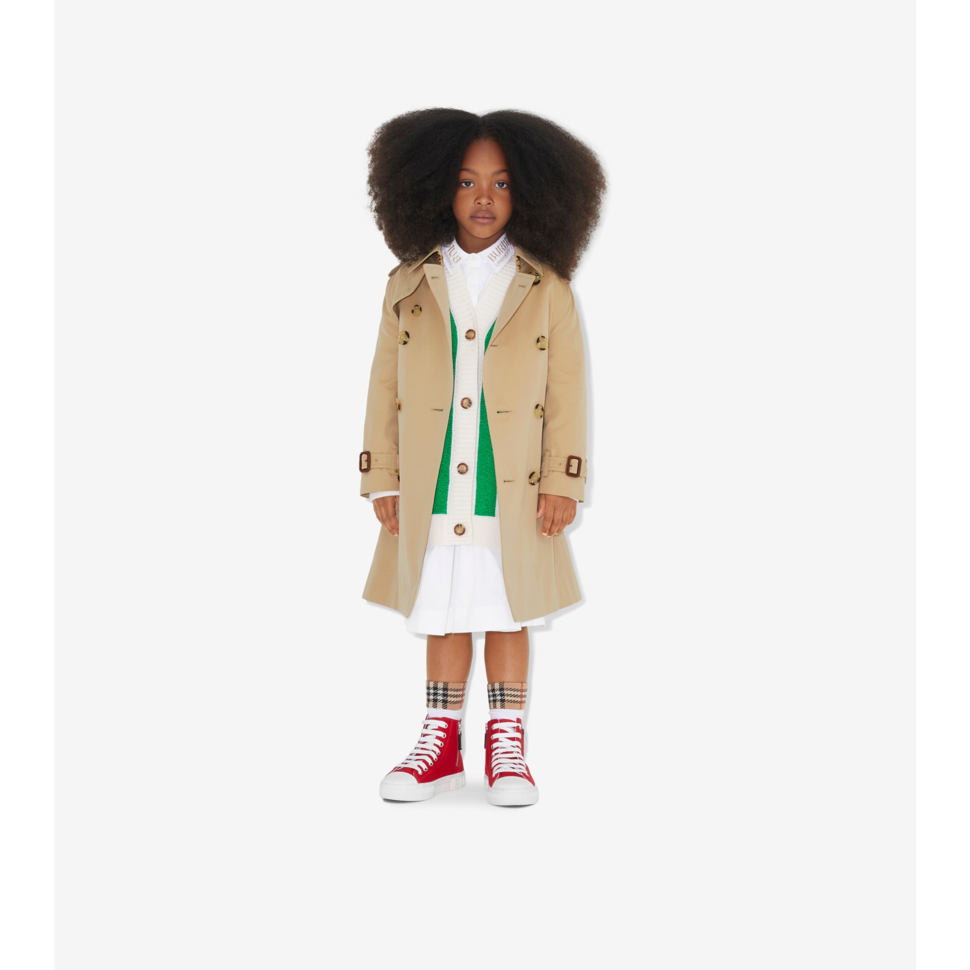 BURBERRY｜JACKETS (Gabardine Trench Jacket (8095507)) Gabardine Trench Coat in Honey Yellow | Burberry® Official