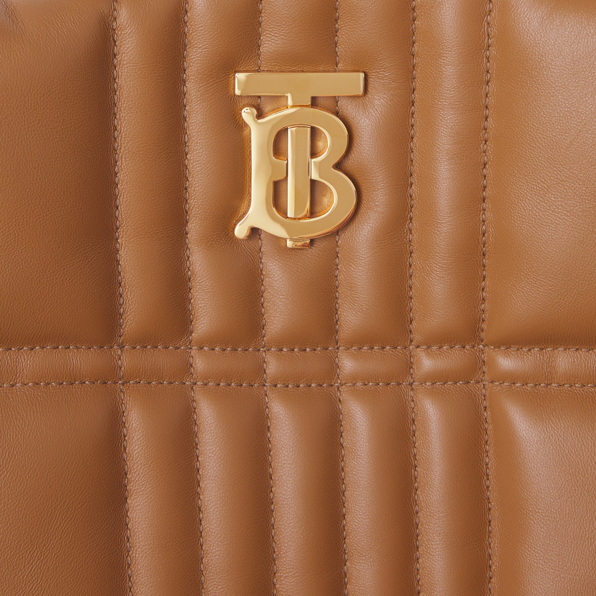 Medium Quilted Lambskin Lola Bucket Bag in Maple Brown - Women | Burberry® Official - 2