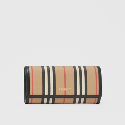 burberry long wallet womens