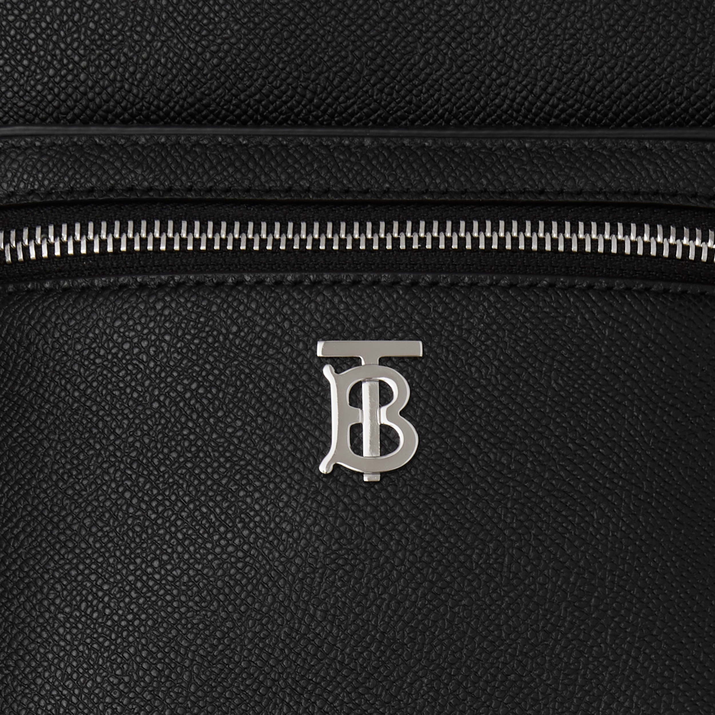 Grainy Leather TB Crossbody Backpack in Black Men Burberry® Official