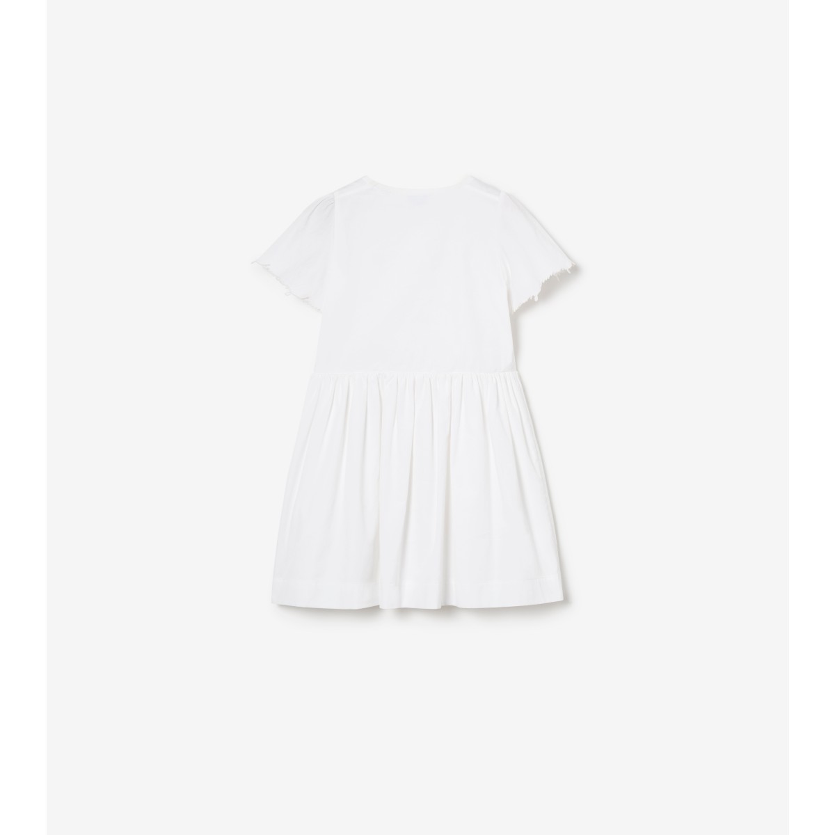  Embroidered Logo Stretch Cotton Dress