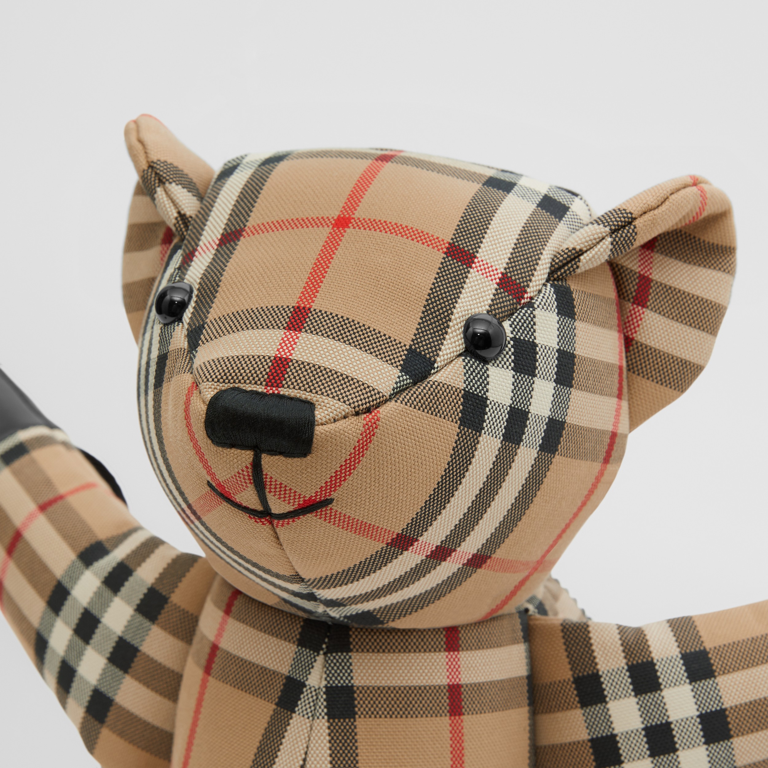 Exaggerated Check Thomas Bear Bum Bag in Archive Beige - Children | Burberry® Official - 2