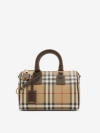 Mini Check Bowling Bag in colour Military